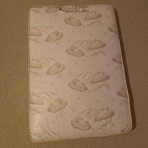 Dream On Me Portable Crib and Toddler Mattresses - White